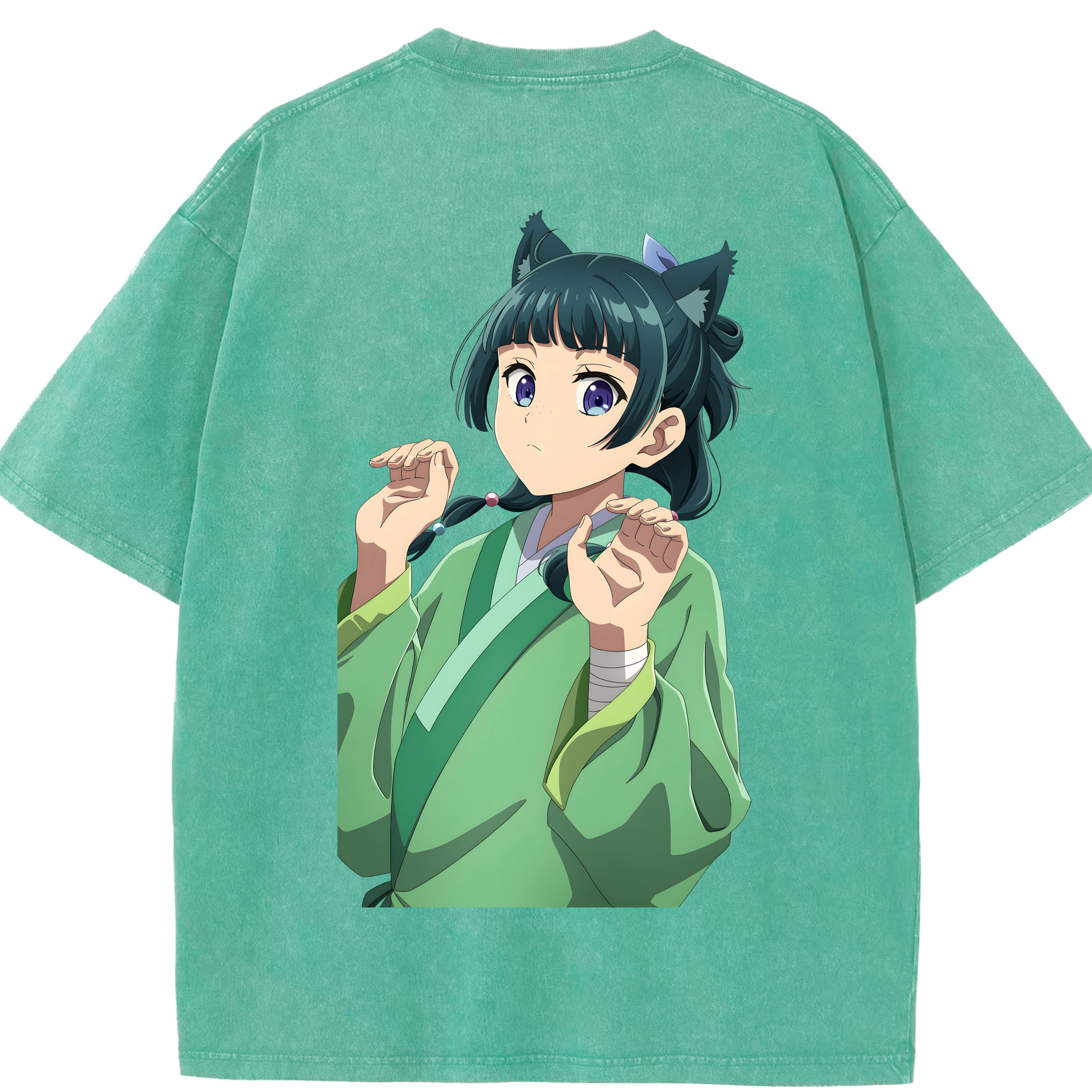 （画像用） 薬屋のひとりごと The Apothecary Diaries 綿100% ヴィンテージ風 半袖Tシャツ（背面プリント）